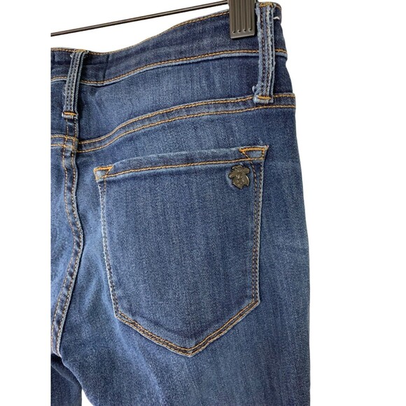 Black Orchid Jude Mid Rise Super Skinny Jeans Women's Size 24 Dark Wash - Picture 5 of 12